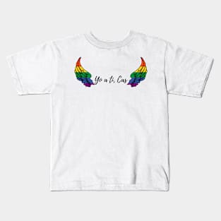 yo a ti Cas  rainbow wings Kids T-Shirt